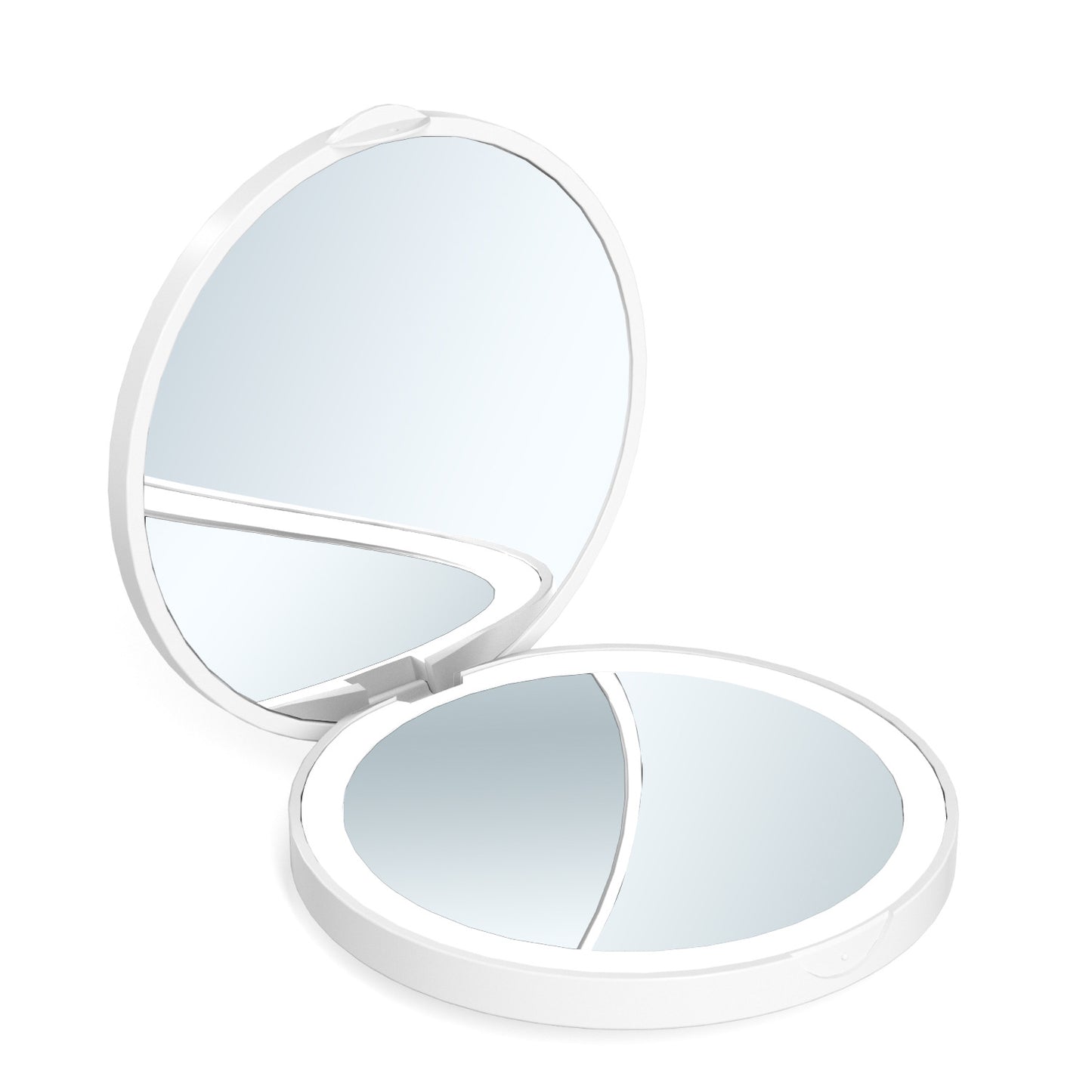 Compact Mirror with LED Light